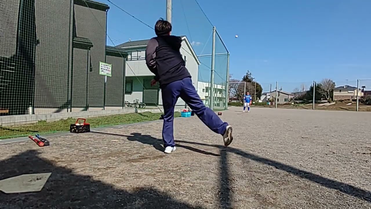 2026年2月28日　キャッチボール⚾アップ