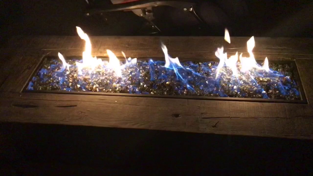 Fire Table at Night