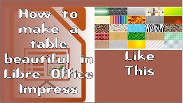 TableToolBar in Impress for formatting a table||Class 6 Part 2 of ch-4 Tables and Charts in Impress