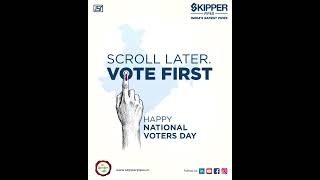 Every single vote counts and every responsible citizen plays #SkipperPipes