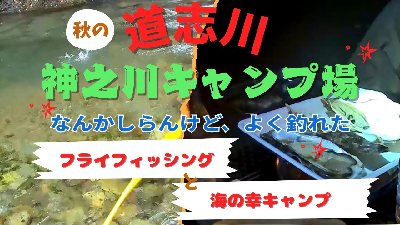 [道志] 神之川キャンプ場でフライフィッシング＆キャンプ