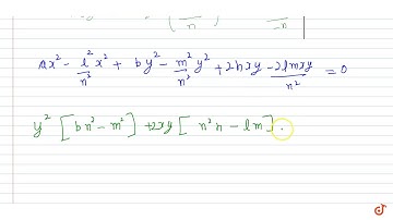 The line `lx+my+n=0` intersects the curve `ax^2 + 2hxy + by^2 = 1` at the point P and Q. The ci...