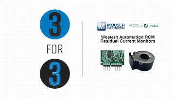 Western Automation RCM Residual Current Monitors: 3 for 3 | Mouser Electronics