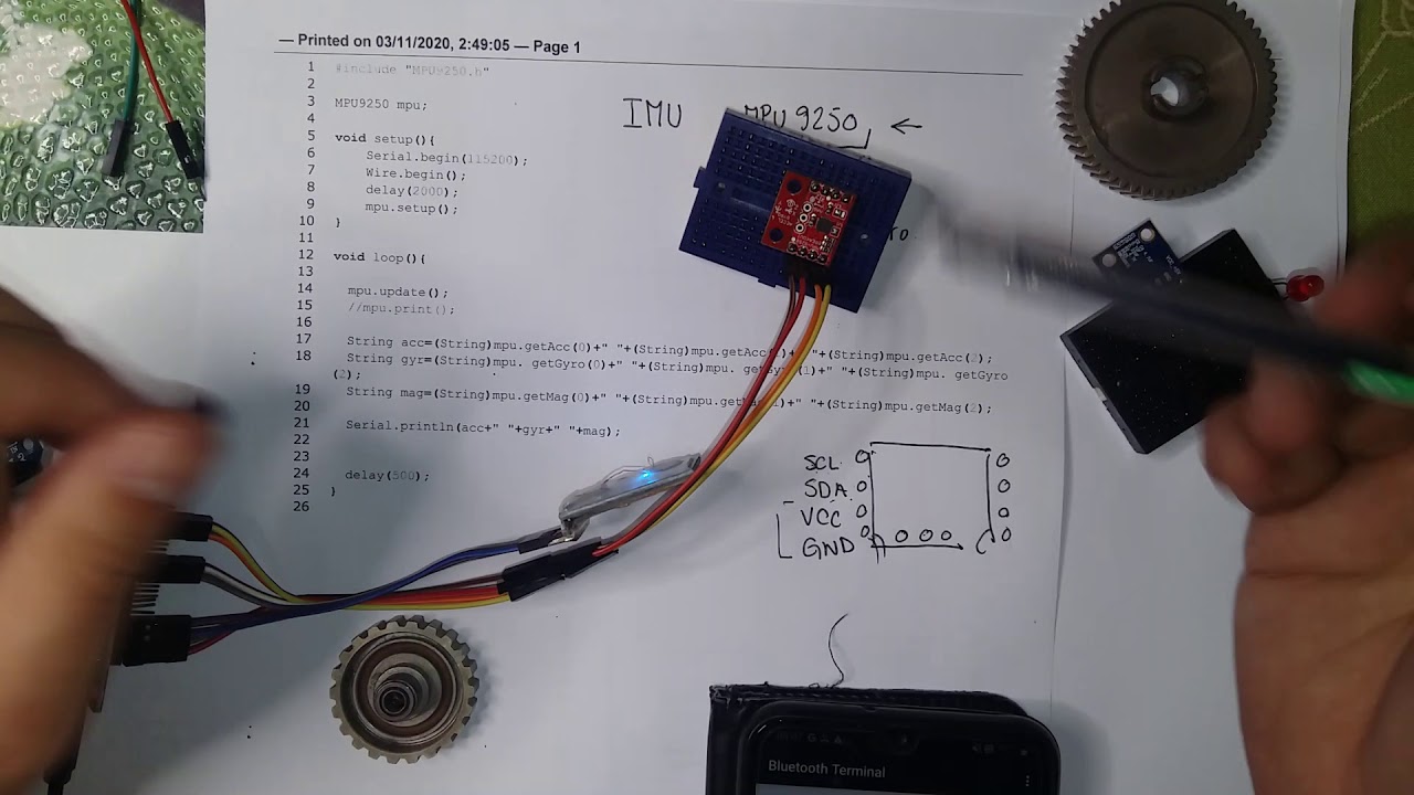 Modulo Acelerometro Giroscopio Magnetometro MPU9250 - YouTube