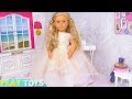 Ag doll beauty spa routine and wedding dress play toys story