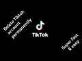 Delete your Tiktok account permanently (2021) | shorts | Super fast & super easy