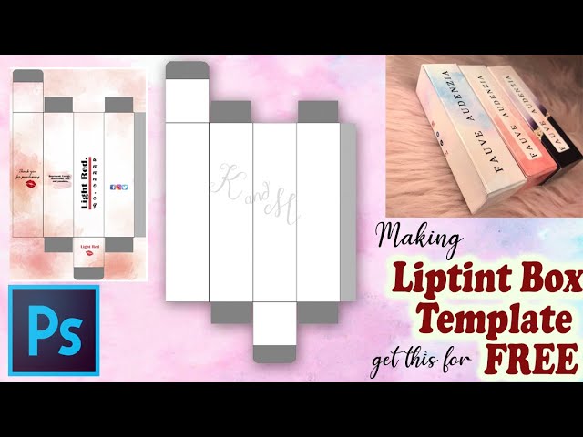 Download Liptint Box Template In Adobeps Cs6 Teacher Madss Youtube