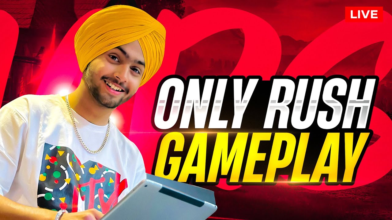 ONLY RUSH GAMEPLAY🔥PUNJABI STREAMER DAILY HARSH ROCK YouTube