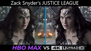 Zack Snyder's Justice League 4K UHD vs HBO MAX comparison