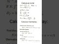 Calculus Lore #maths #shorts #calculus