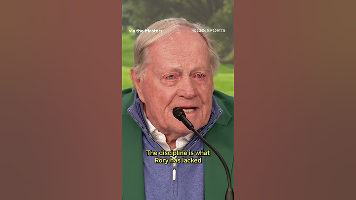 Jack Nicklaus on his discussion with Rory McIlroy ahead of The Masters #golf #shorts