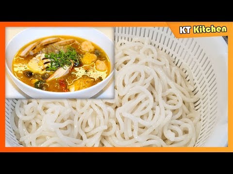 Video Cách Làm BÁNH CANH TƯƠI DAI NGON Bằng Máy Làm Mì... - youtube