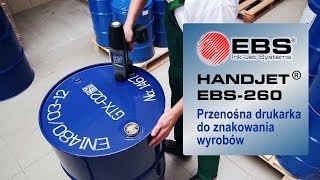 🇵🇱 HANDJET EBS-260 - nowa przenośna, ręczna, mobilna drukarka Ink Jet