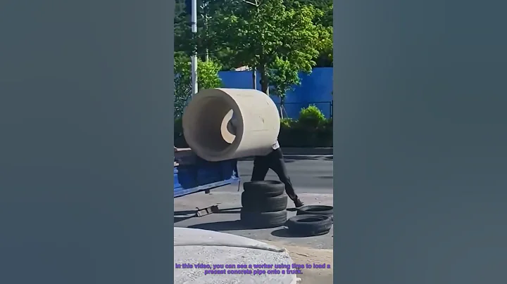 How to Load Concrete Pipes Onto a Truck With Tires