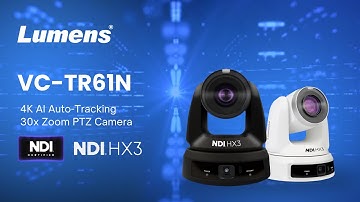 VC TR61N 4K NDI AI Auto-Tracking 30x Zoom PTZ Camera | Lumens ProAV