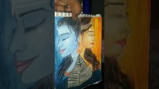 maa parvti aor mahadev ka art video#painting video #art video#har har mahadev🙏🙏🙏