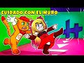 ¡CUIDADO CON EL MURO EN ROBLOX! 😱 🟩  | NO TOQUES LA PARED | Hole in the Wall Roblox SRGATO X FLOR