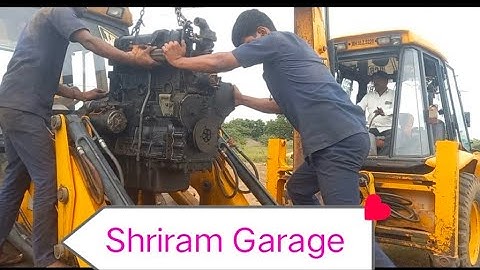 JCB 3DX Engine Ko Mashine me Kayse Fit Kare || इंजिन को मशीन मे कैसे फिट करे