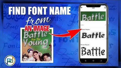 How To Find Font Name From Image