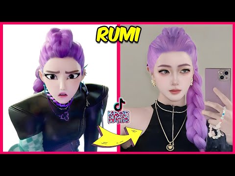 KPOP Demon Hunters by Real-Life TikTok Version ~ Guess Demon Hunters Characters By Song & Voice