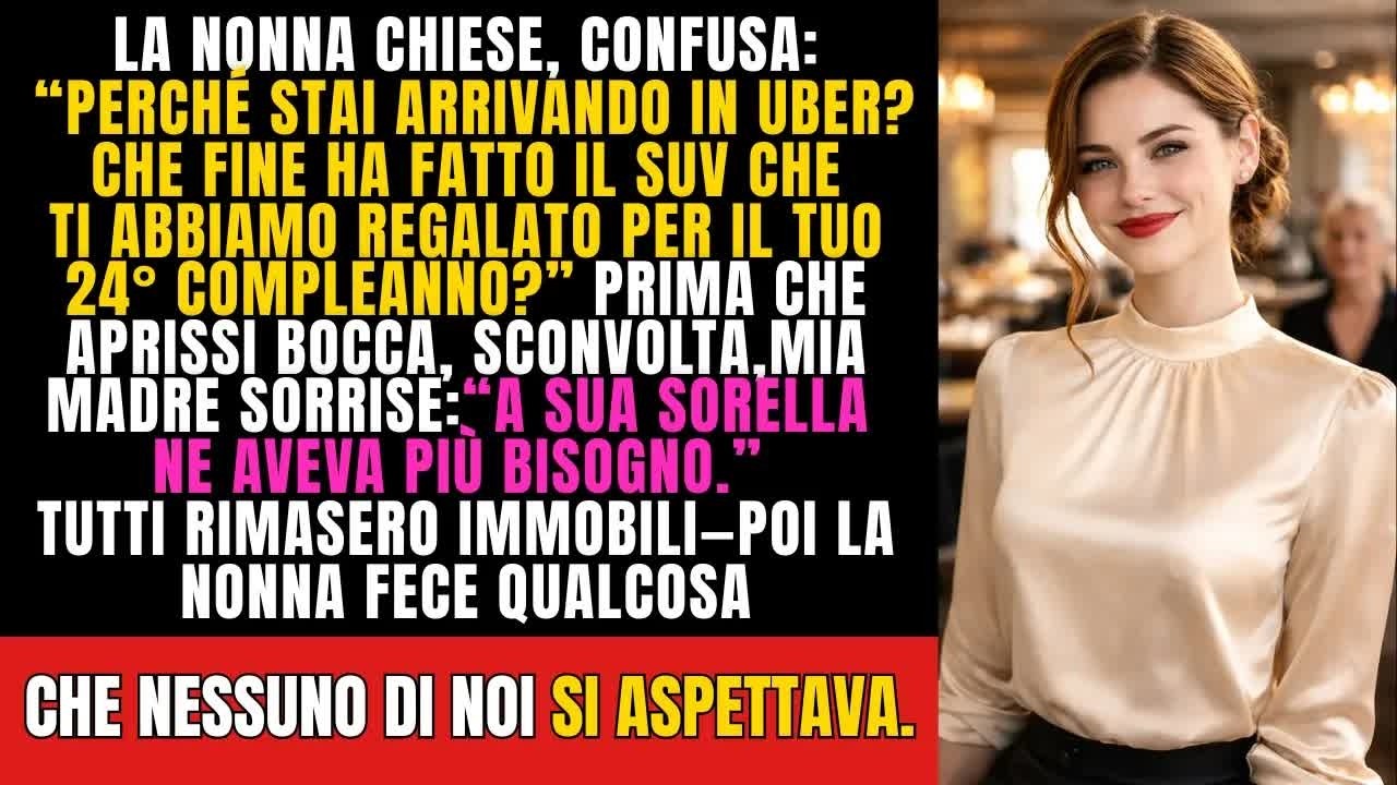 I miei genitori diedero a mia sorella il SUV regalato a me dalla nonna—la sua risposta zittì tut