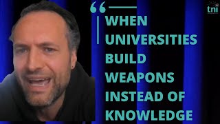 How Israeli Universities Fuel Military Oppression
Israeli universities are not neutral academic institutions—they are deeply embedded in military operations and systems of oppression. Tel Aviv University developed the infamous Dahiya doctrine, a strategy that targets civilian infrastructure. Their engineering students have even designed technologies like dog cameras for military units operating in Gaza. And that’s just one example.
Gert van Hecken, Associate Professor at the Institute of Development Policy at the University of Antwerp, exposes how institutions like Technion supply the very bulldozers used to demolish Palestinian homes.
Read his paper The Circus of Academic Complicity: https://www.tni.org/en/article/the-circus-of-academic-complicity
Visit our website: https://www.tni.org
Support our work: https://www.tni.org/en/support-tni
Sign up for our newsletter: https://www.tni.org/en/subscribe How Israeli Universities Fuel Military Oppression