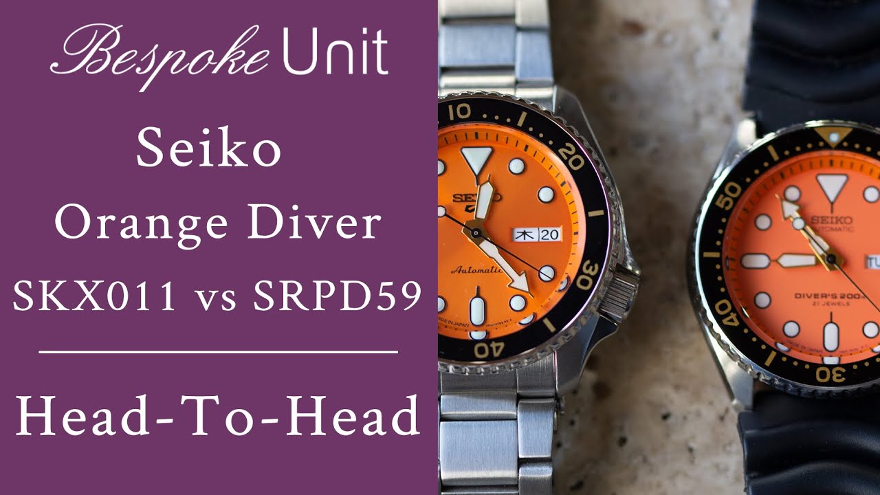 JDM Seiko Orange Diver Head-To-Head: SKX011J vs. SBSA009 (SRPD59) - YouTube