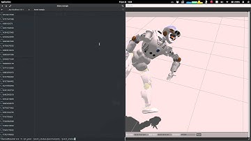 Valkyrie floating in Gazebo, moving a single shoulder joint