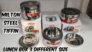 Milton Steel Snack Stainless Steel Tiffin unboxing and review | milton insulated lunch box