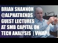 Brian Shannon @alphatrends guest lectures at SMB Capital on technical analysis (VWAP)