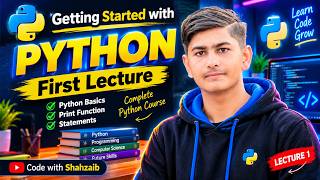 Lecture 1 Getting Started with Python Basics.