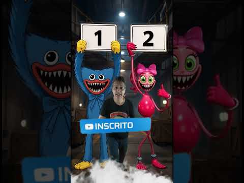 HUGGY WUGGY X MOMMY LONG LEGS QUAL O MELHOR DE POPPY PLAY TIME #shorts #poppyplaytime