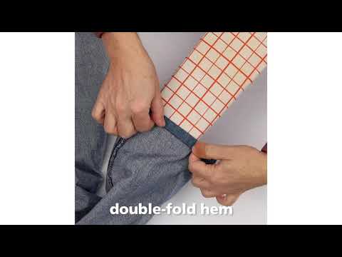 How to Hem Jeans the Easy Way - YouTube