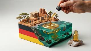 Mini Countries & Human Hand 🌍✋ Part 8 | Ultra Macro 4K AI ASMR
