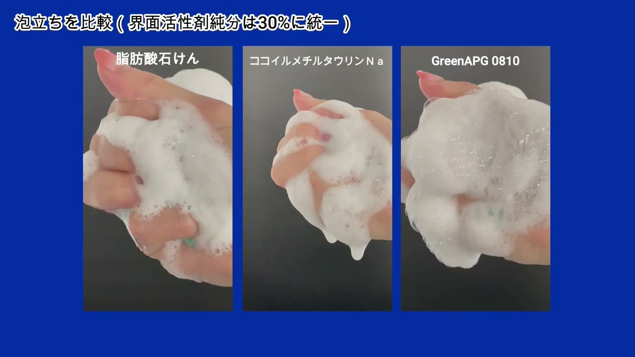 マイルドで泡立ち抜群の洗浄剤 | イチオシ原料 | 化粧品 原料