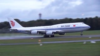 Vip Air China Boeing 747-8 Takeoff At Hamburg Airport