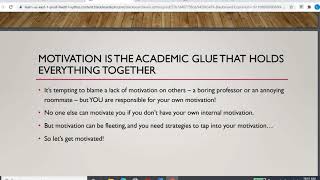 SSC101 Spring 2021 16 weeks week 2 video