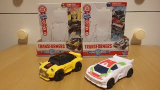 Unboxing and First Impressions - Transformers Cyberworld Bumblebee and Wheeljack