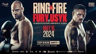 Tyson Fury vs Olekandr Usyk Heavyweight Live Wegh in