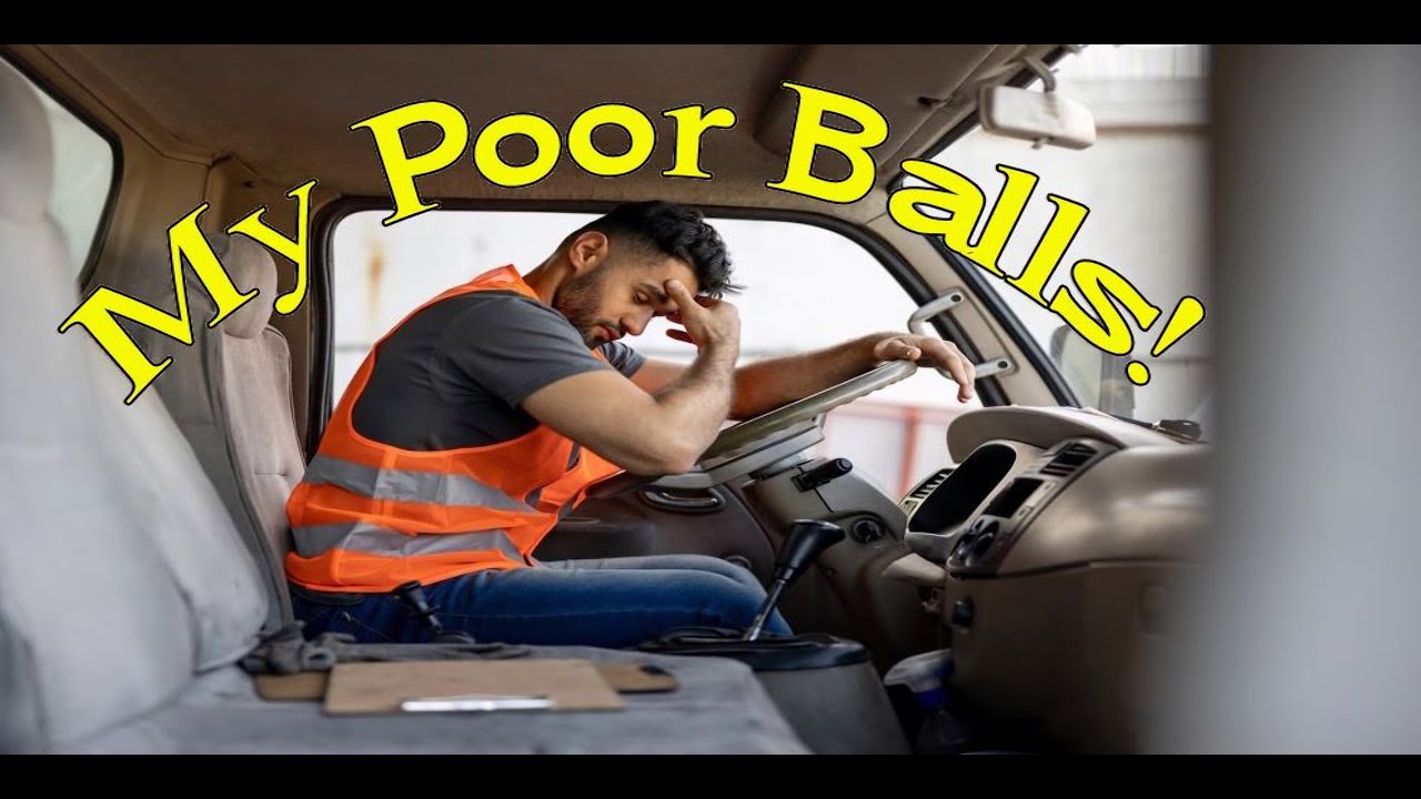 Amazon Driver gets his balls caught on a fence in the City of Edmonton AB Yeg