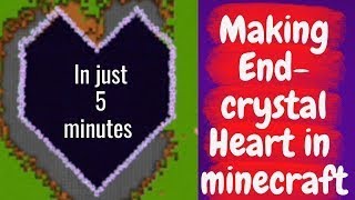 I Made The Worlds Biggest End Crystal Heart In Minecraft