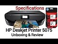 Hp Deskjet Printer 5075 Unboxing & Review