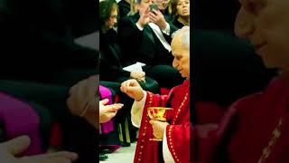 The Pope and the Eucharist ✨ A Sacred Moment of Faith #Shorts