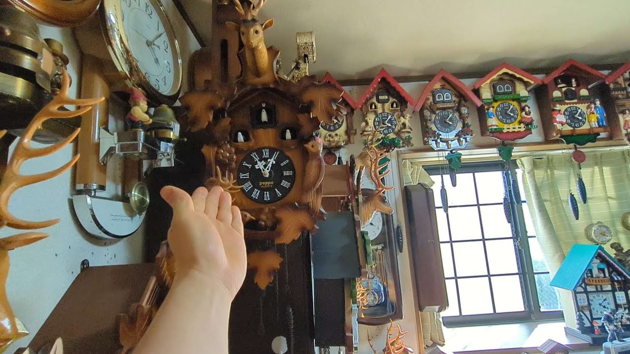 「緊急動画！😓💦」　私の大事なCITIZENの鳩時計が……　止まってましたぁ～……🤦💦💦