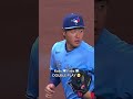 Kazuma Okamoto makes a rolling catch and fires to first for the double play 👏