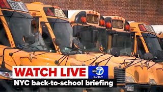 LIVE | Mayor Eric Adams, NYC education officials host back-to-school-events
