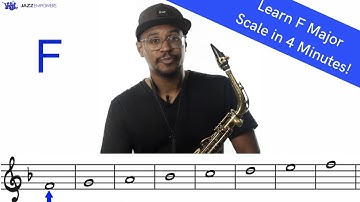 F Major Scale on Alto Saxophone (Ab Concert)