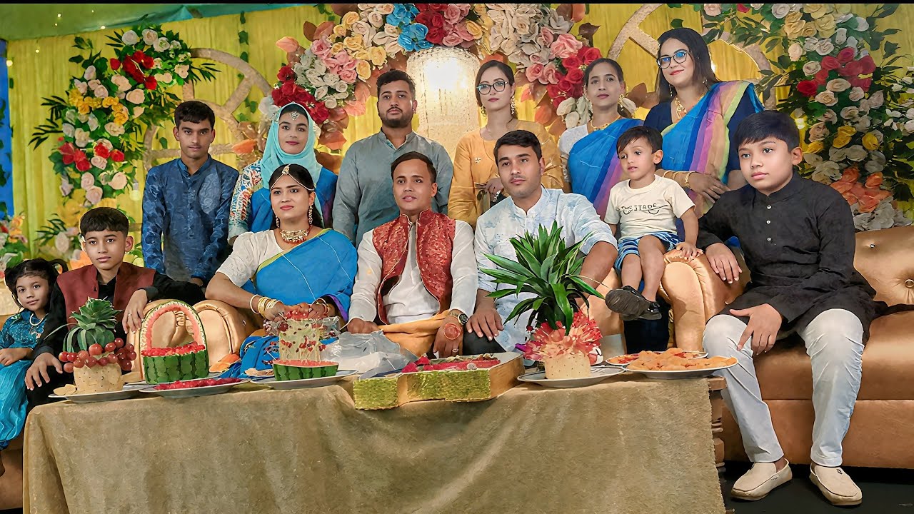 আজকে সেলিম মামা হলুদে কি কি খাবার খেলাম এবং কি কি হল 🎆🌹🍛