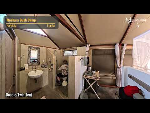 The Mushara Bush Camp lodge tour.