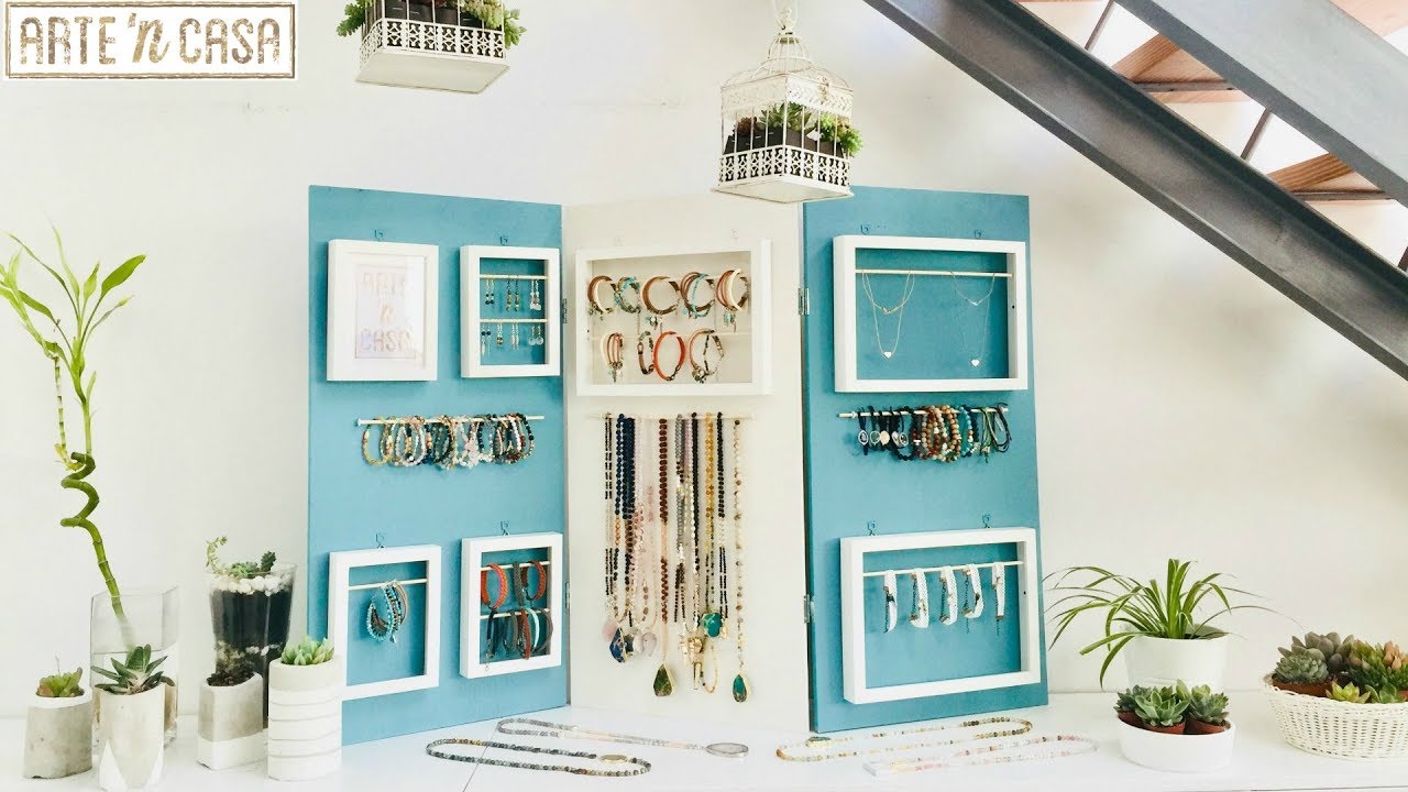 Cómo hacer un organizador para collares, pulseras y pendientes